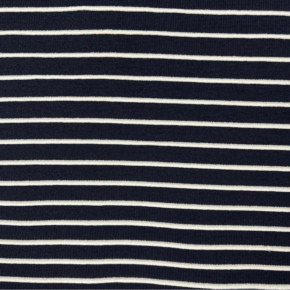 Michael Kors Ottoman Stripe Navy Bodycon Dress Women's Size Large